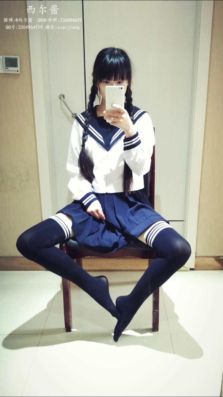 西尔酱 - NO.07 黑丝校服 1