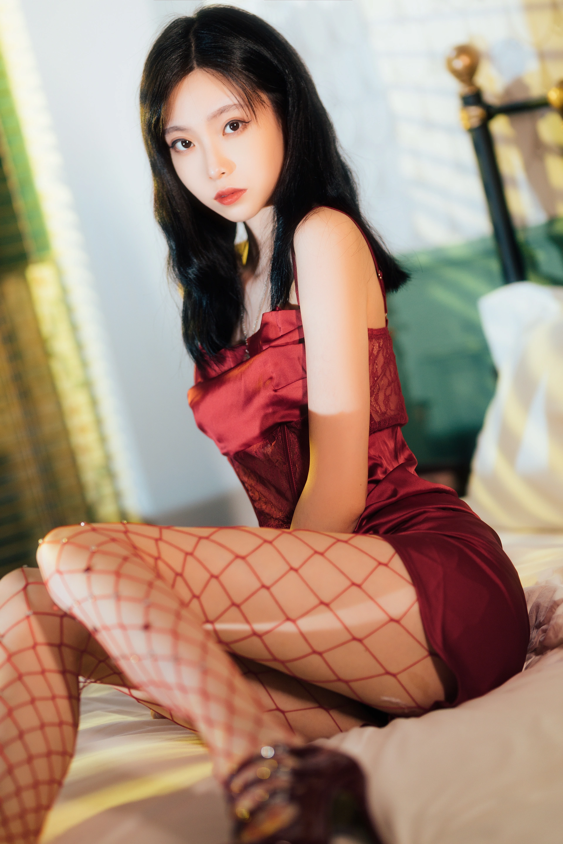 许岚LAN - NO.21 网袜红裙 1